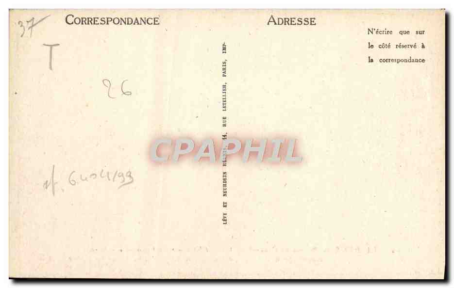Valence — Ruines de Crussol — Vieux Château féodal campé sur le roc comme un nid d'Aigle, surplombant Valence et la Vallée du Rhône — LL — Rückseite