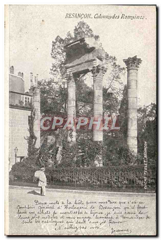 Besançon. Colonnes romaines — Comptoir général d'Horlogerie de Besançon