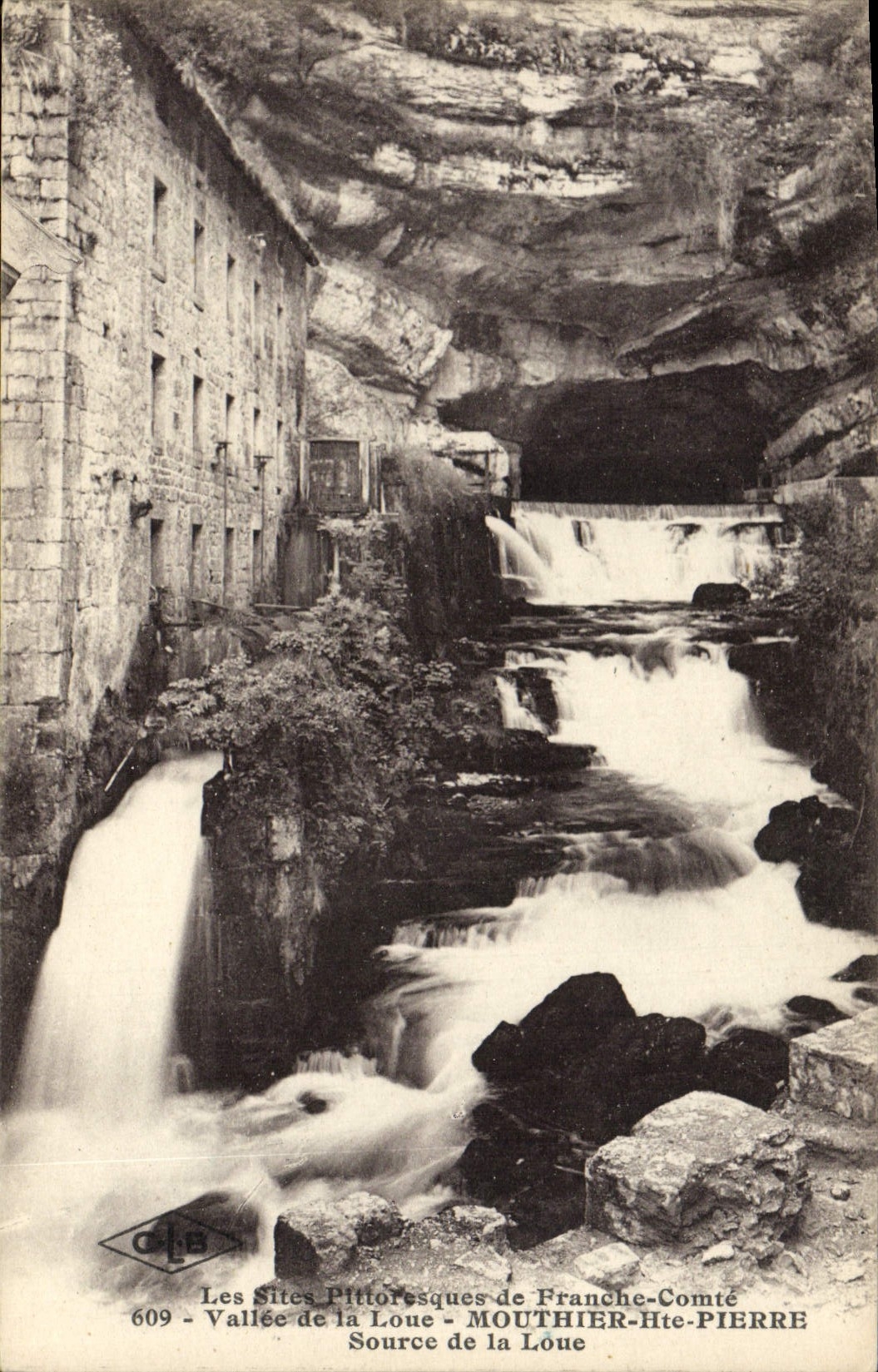 Source de la Loue — Vallée pittoresque de Franche-Comté — MOUTHIER-Haute-PIERRE, n°609