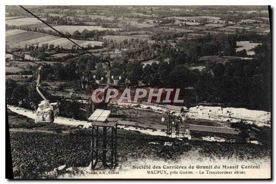 Der Transbordeur in Maupuy, nahe Guéret — Gesellschaft der Granitwerke des Massif Central