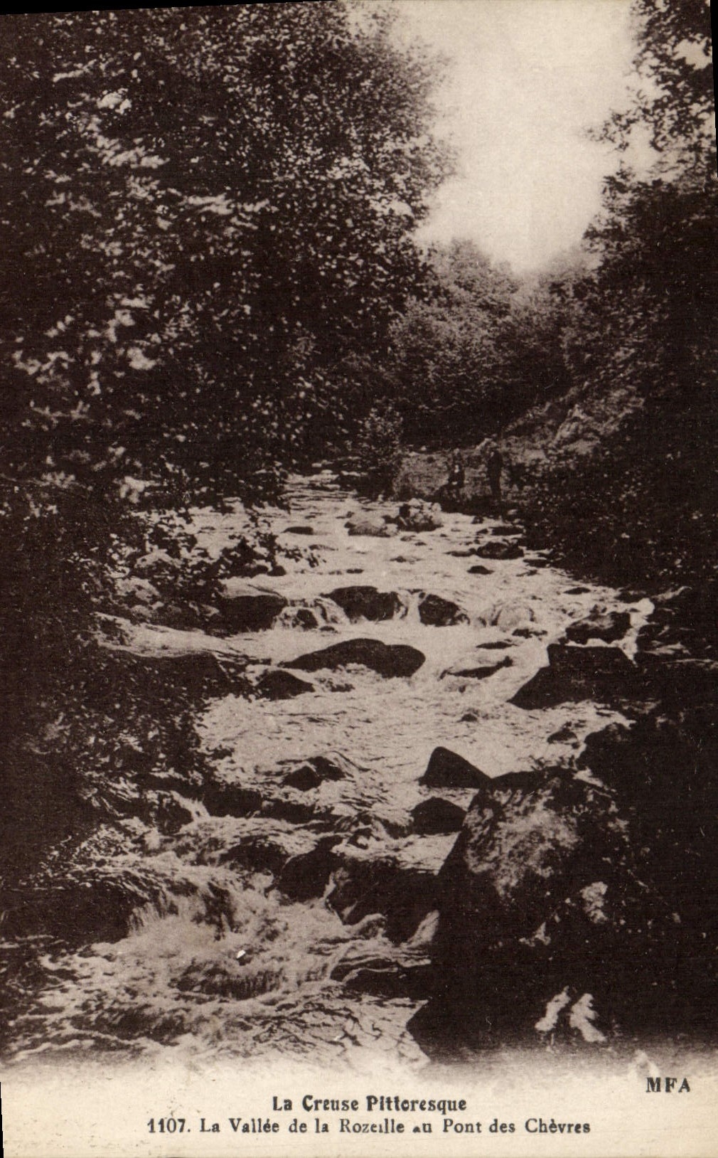 La Creuse Pittoresque — Vallée de la Rozeille au Pont des Chèvres — MFA n°1107