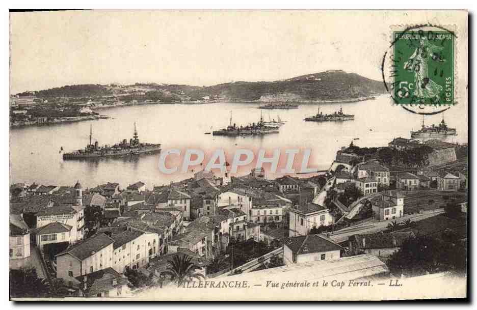 Villefranche — Allgemeiner Blick und Cap Ferrat — LL.