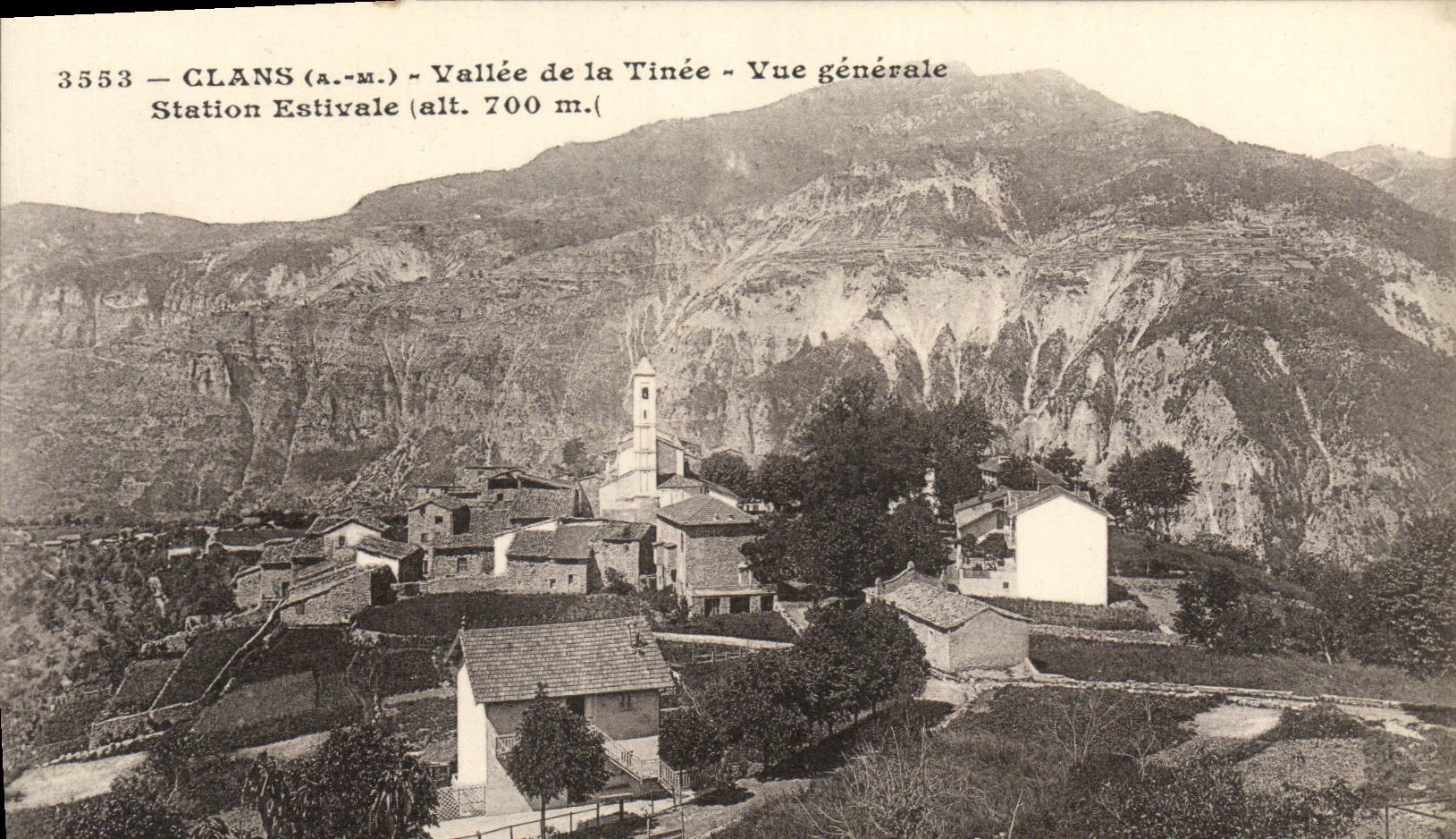 CPA Clans Vallee de la Tinee Vue Generale Station Estivale