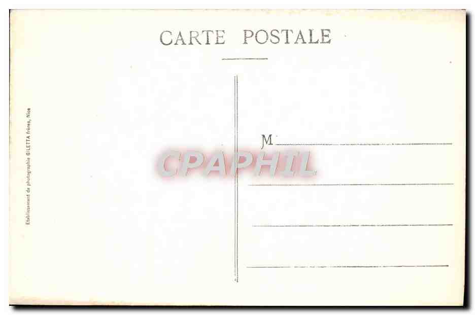 CPA La Turbie Vieille Rue Arc Romain — Rückseite