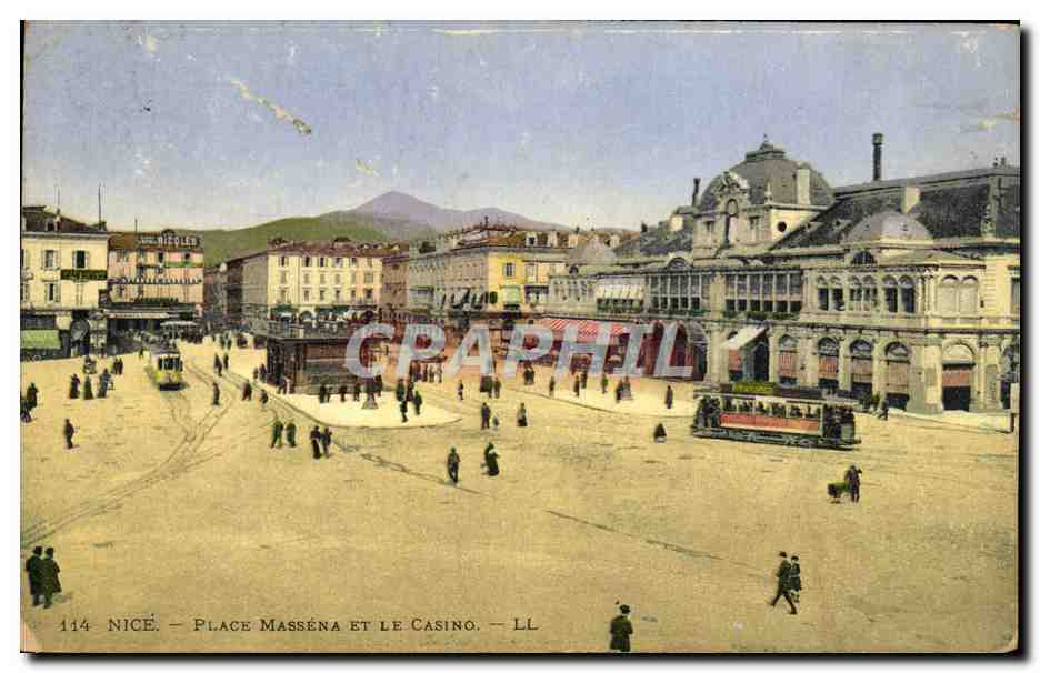 CPA Nice Place Massena et le Casino