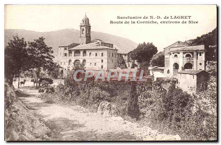 CPA Sanctuaire de De ND de Laghet Route de la Corniche environs de Nice