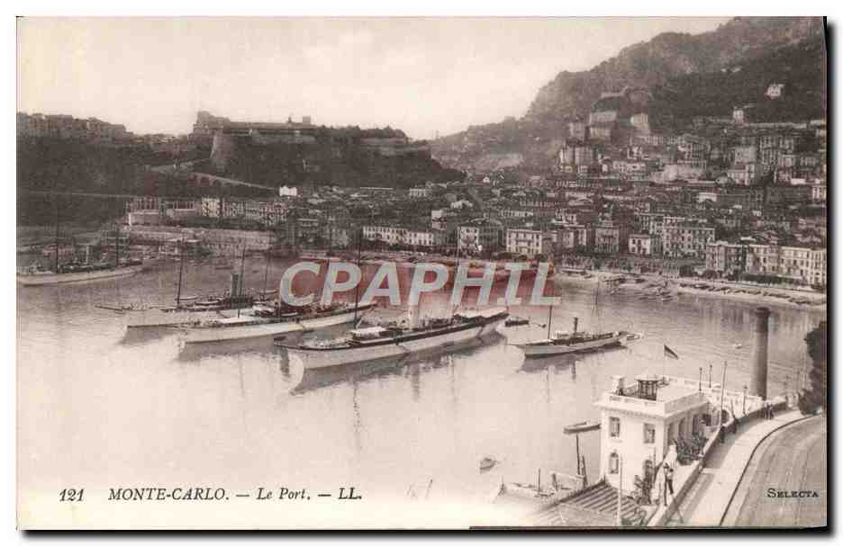 CPA Mont Carlo Le Port Bateaux