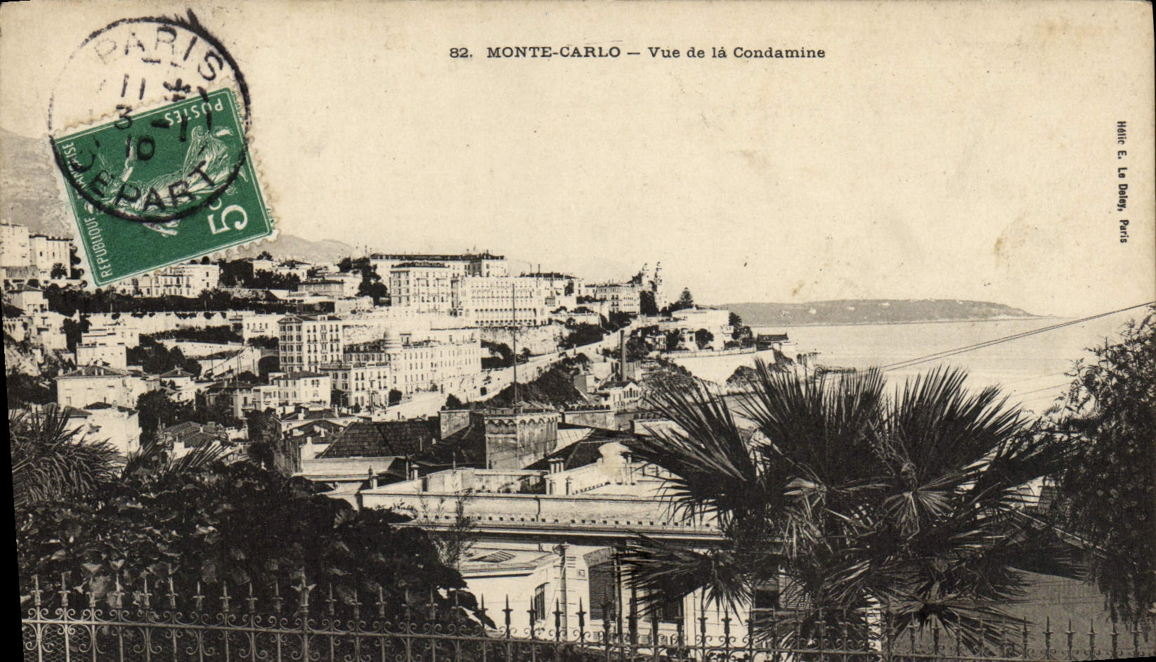 CPA Monte Carlo Vue de la Condamine