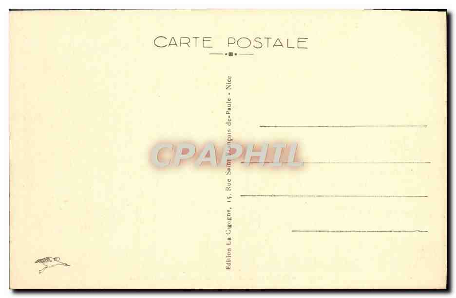 CPA Menton visto dal Casino dei Balzi Rossini  — Rückseite