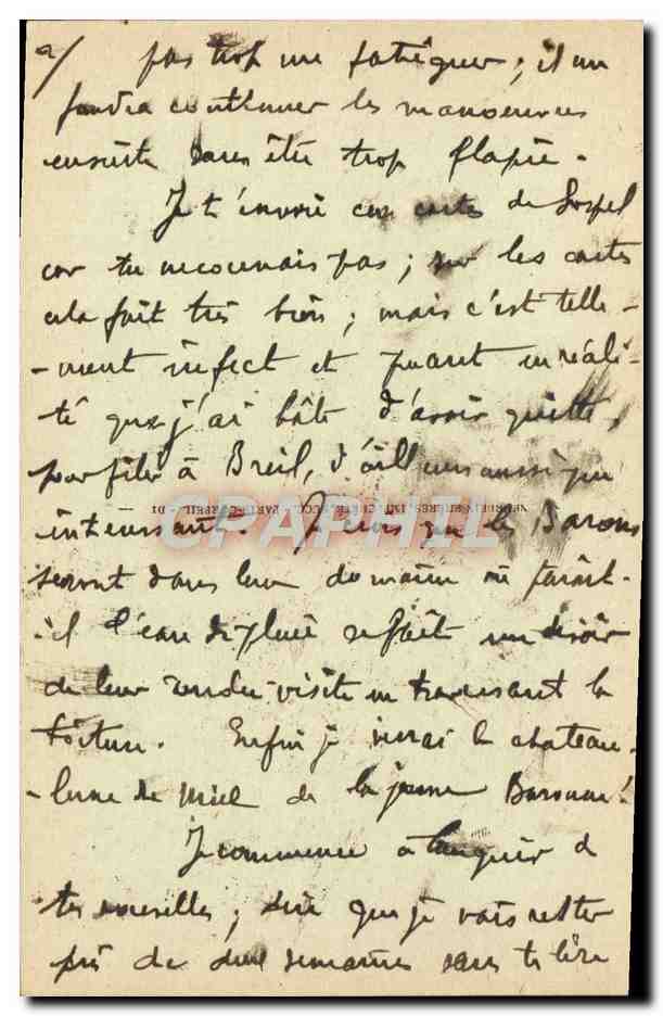 CPA Sospel Vieilles Maisons sur la Bevera — Rückseite