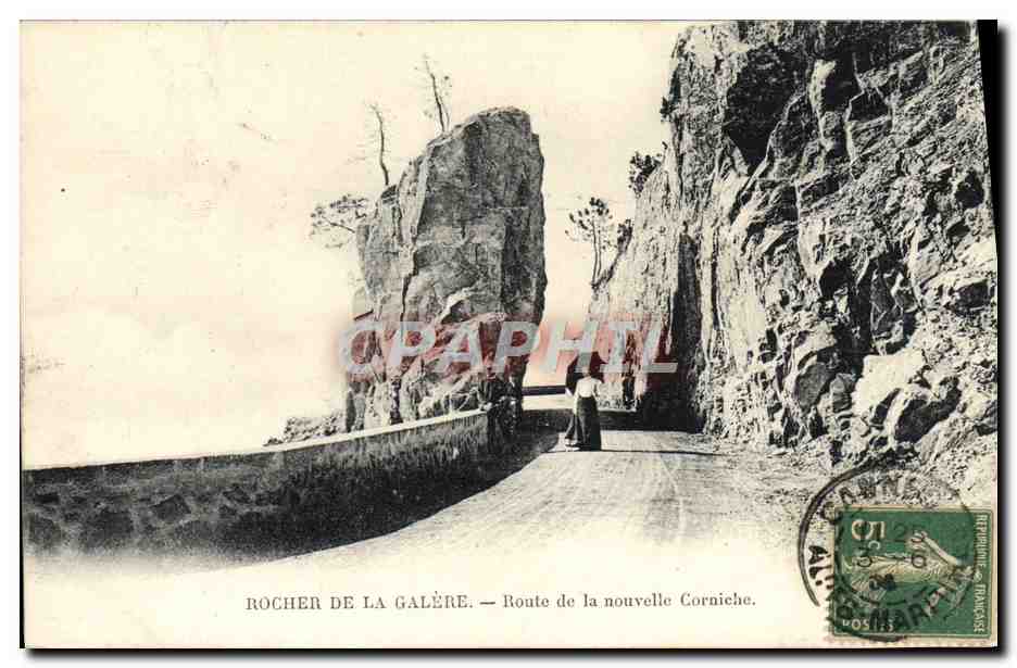 CPA Rocher De La Galere Route de la nouvelle Corniche