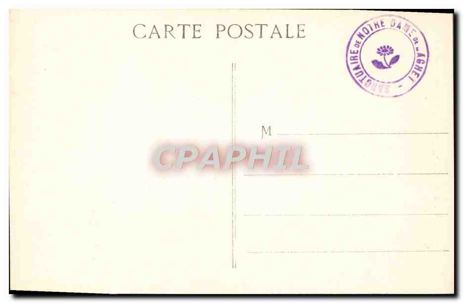 CPA Notre Dame de Laghet exaucez mes voeux — Rückseite