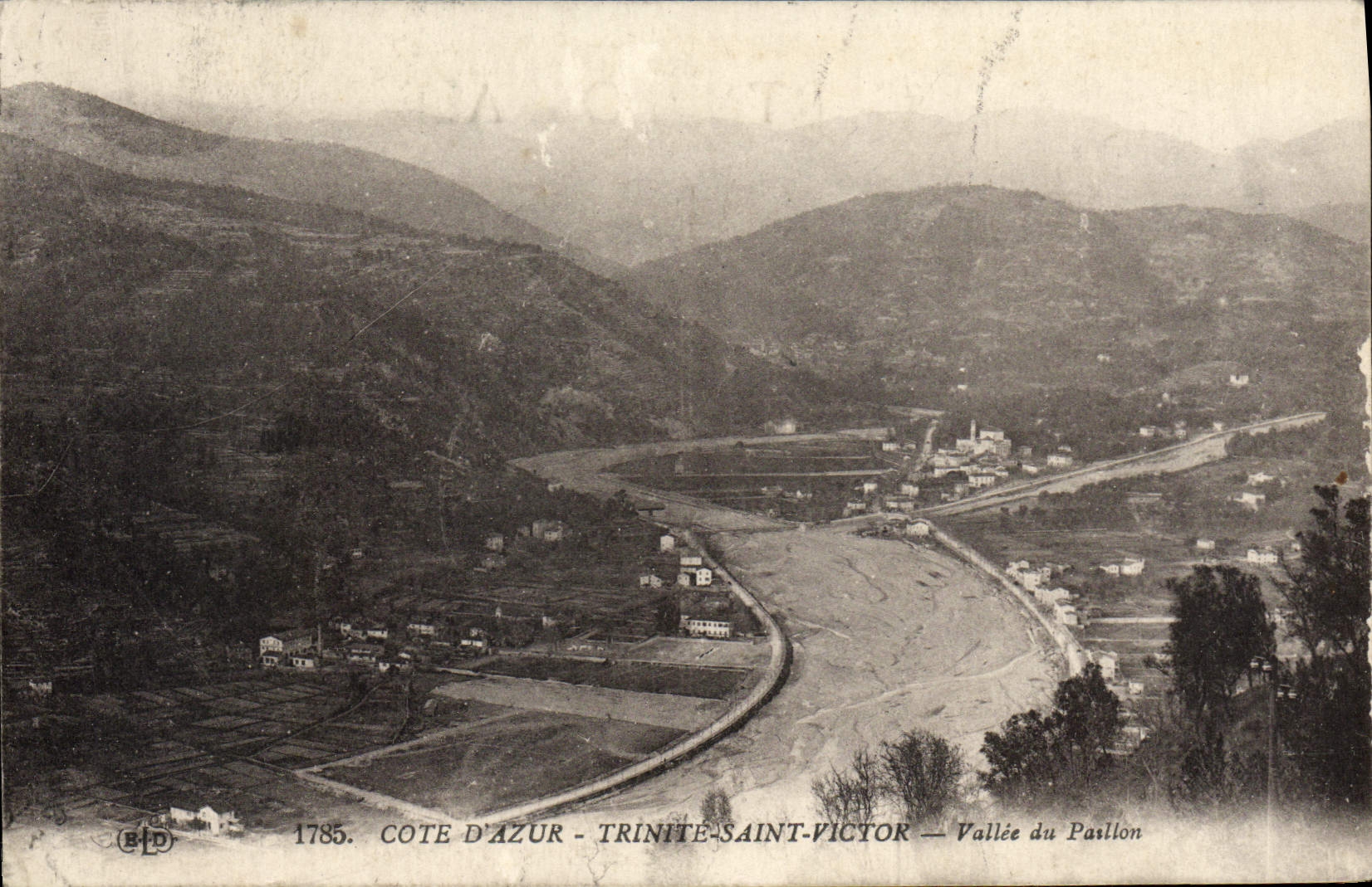 CPA Cote D'Azur Trinite Saint Victor Vallee du Paillon