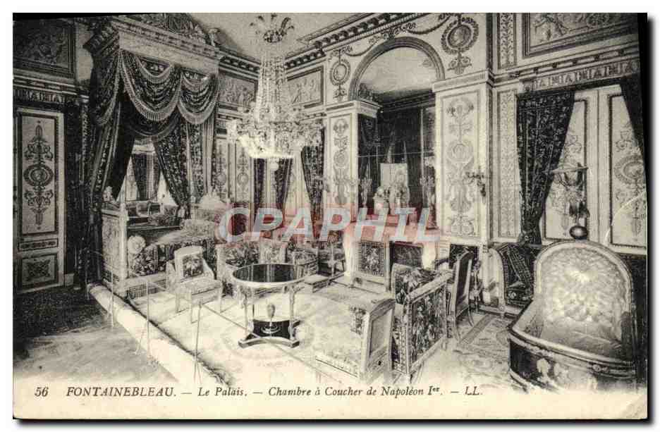 Fontainebleau — Das Schloss — Schlafzimmer von Napoleon I. — LL. n°56
