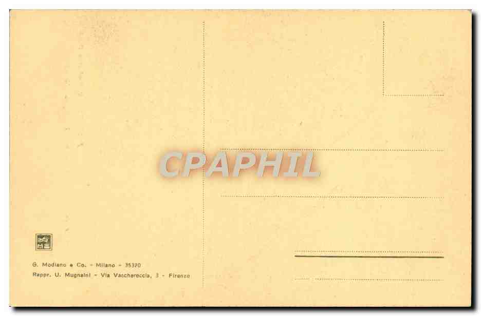 CPA Firenze Madonna col Bambino Gesu Dettaglio Murillo — Verso