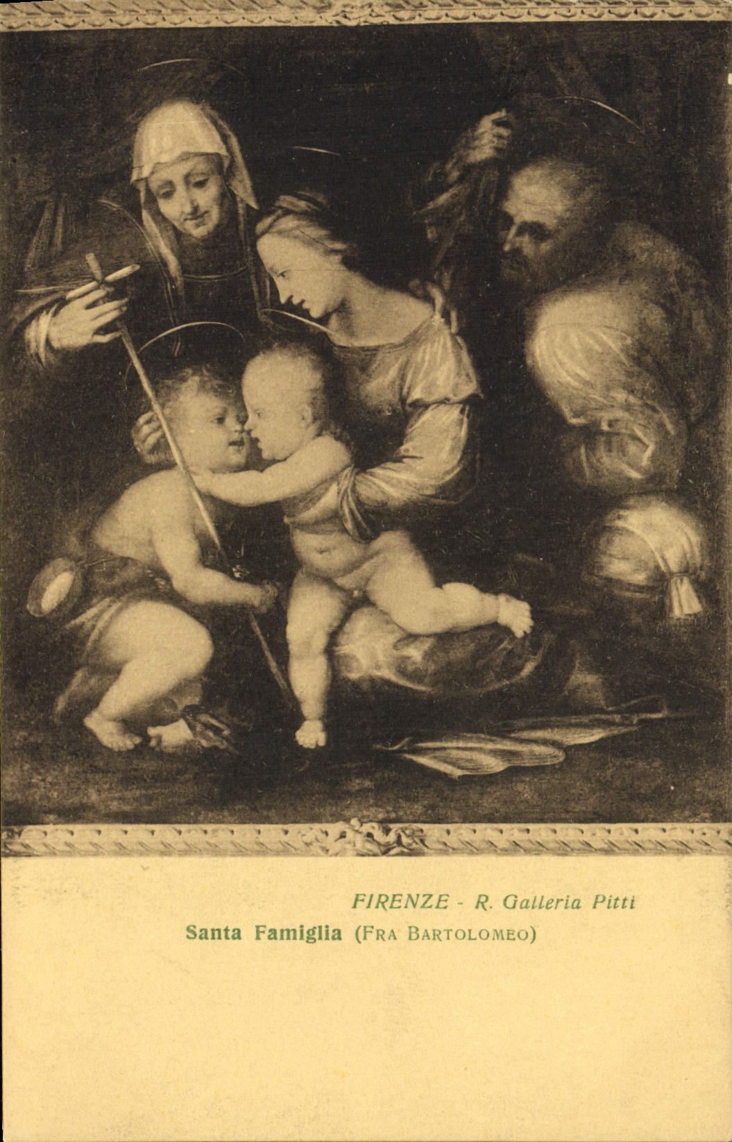 CPA Firenze Santa Famiglia Fra Bartolomeo 