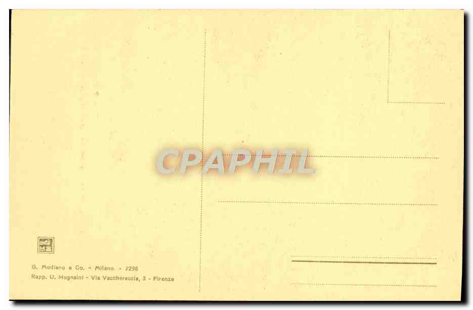 CPA Firenze Incognita detta la donna gravida Raffaello — Rückseite