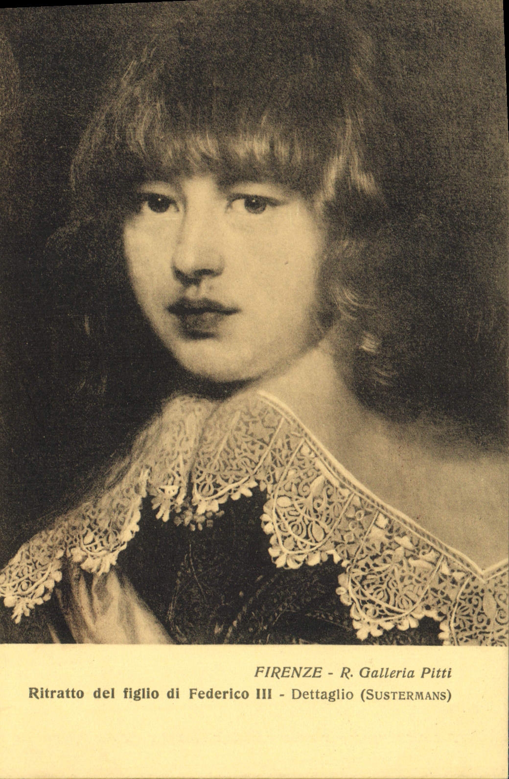 CPA Firenze Ritratto del Figlio di Federico III Dettaglio Sustermans