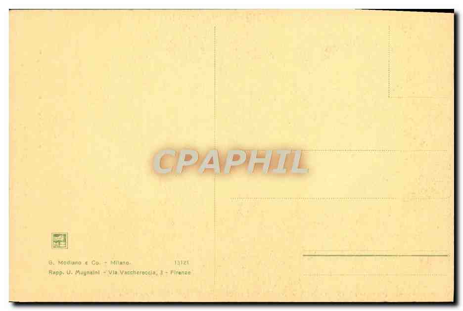 CPA Firenze Riposo in Egitto Bonifazio Veronese — Rückseite