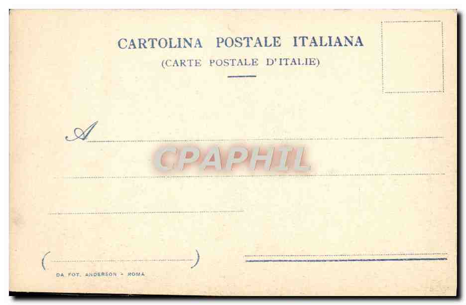 CPA Roma Via Sacra Con il Palazzo Dei Cesari — Rückseite
