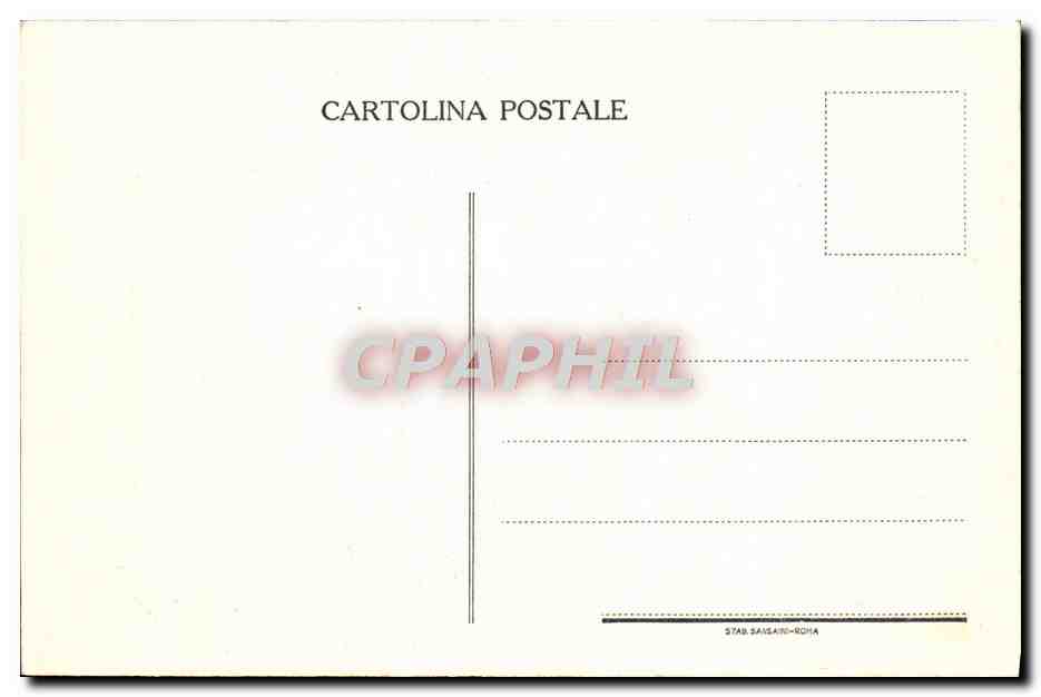 CPA Interno Della Basilica Di S Sabina Roma Monumento Nazionale — Rückseite