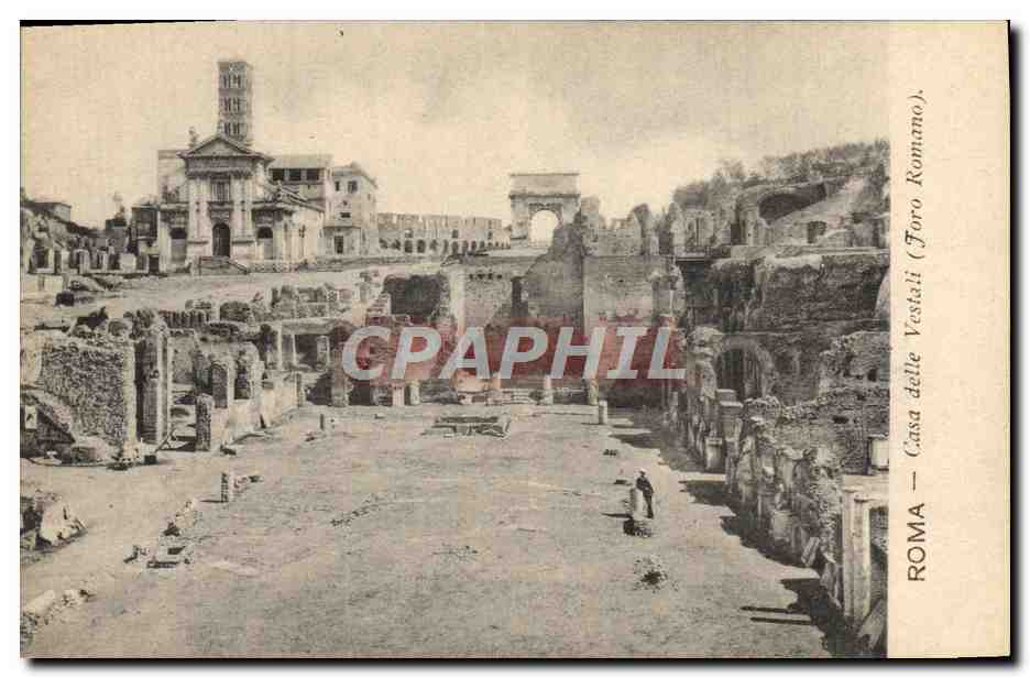 CPA Roma Casa Delle Vestali Foro Romano