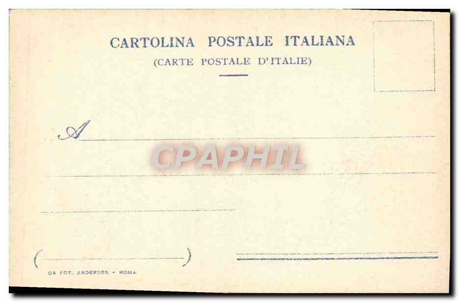 CPA Roma Casa Delle Vestali Foro Romano — Rückseite