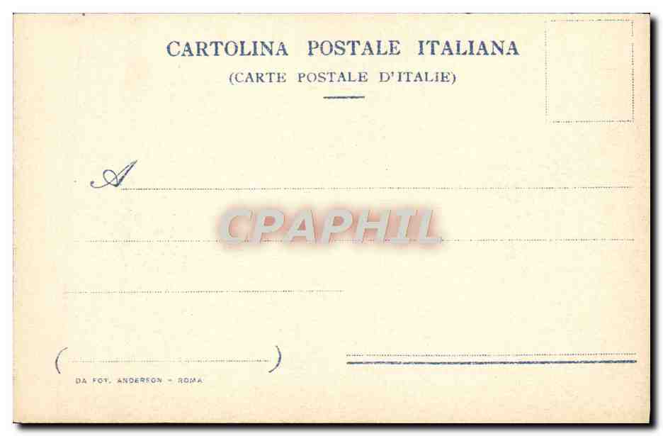 CPA Roma Arco Di Tito Nel Foro Romano — Rückseite