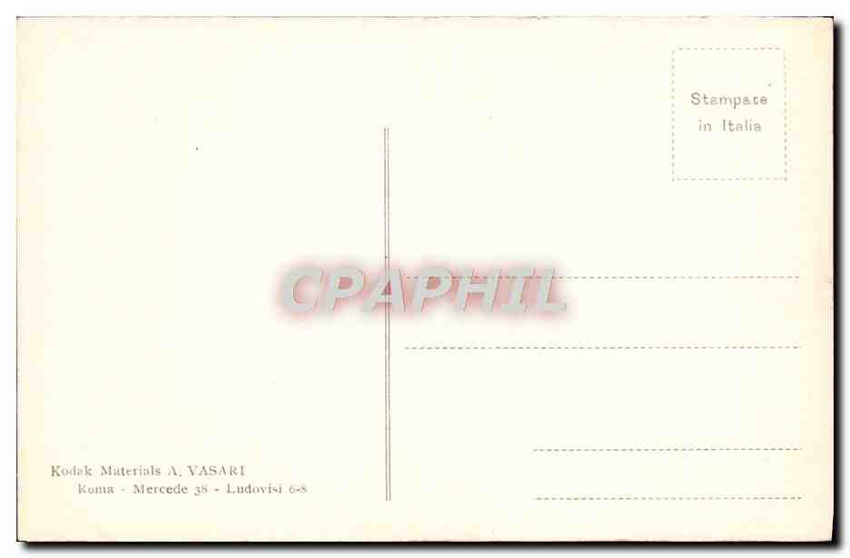 CPA Roma Veduta Generale delle Terme di Caracalla — Rückseite