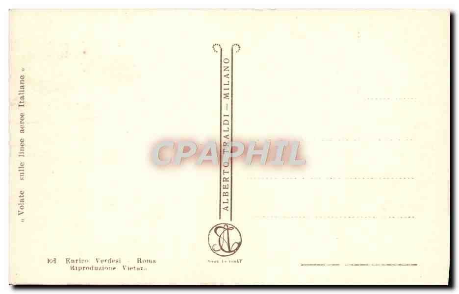 CPA Roma Veduta Dall'Aeroplano Lerme Di Caracalla — Rückseite