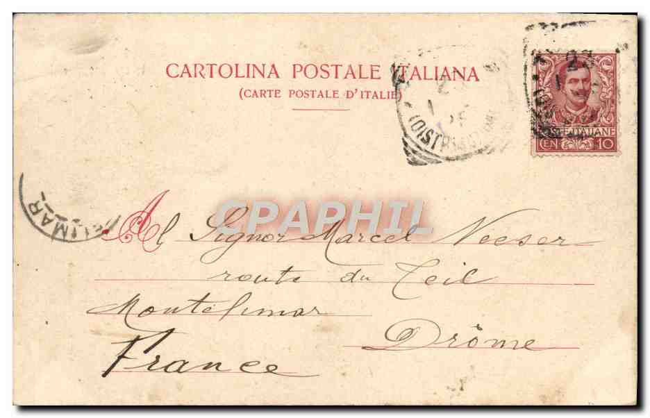 CPA Torino Panorama Dal Monte Dei Cappuccini — Rückseite