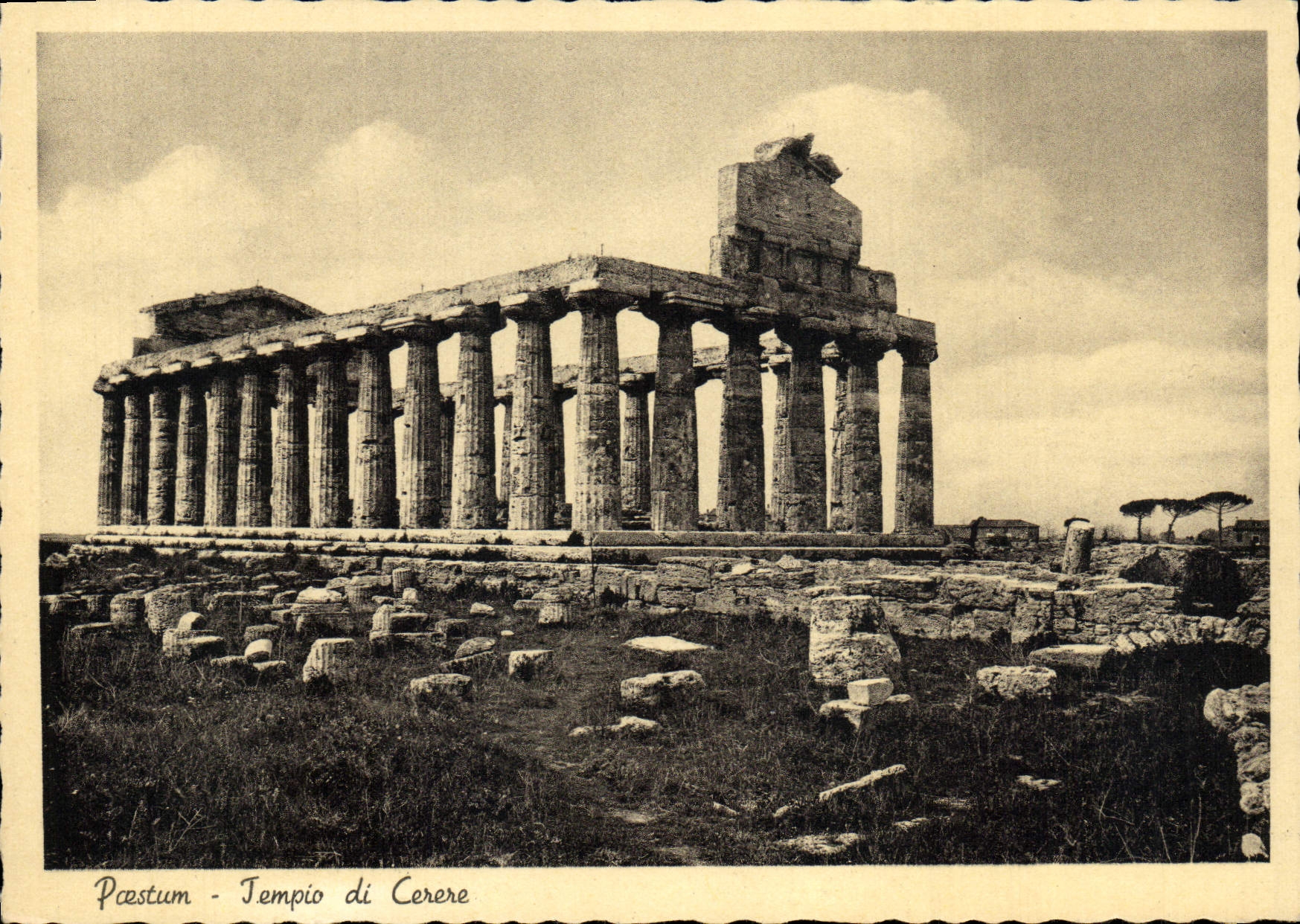 CPA Paestum Tempio Di Cerere
