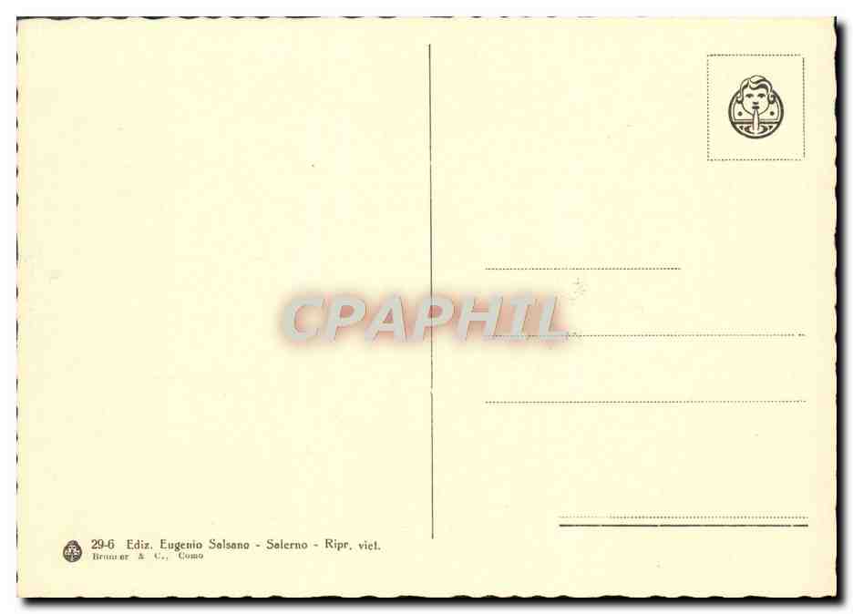 CPA Paestum Tempio Di Cerere — Rückseite
