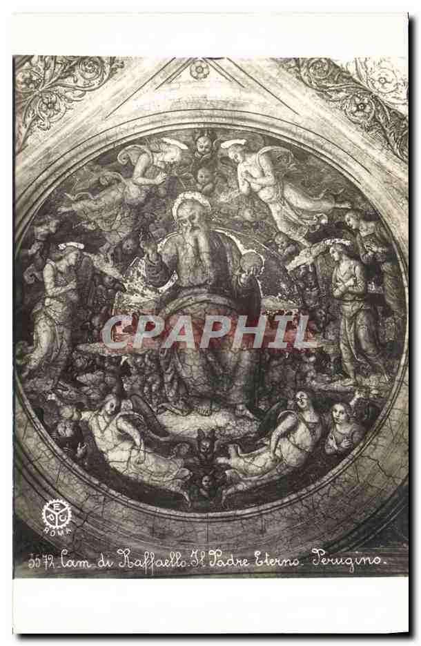 CPA Cam Di Raffaello Padre Eterno Perugino Roma