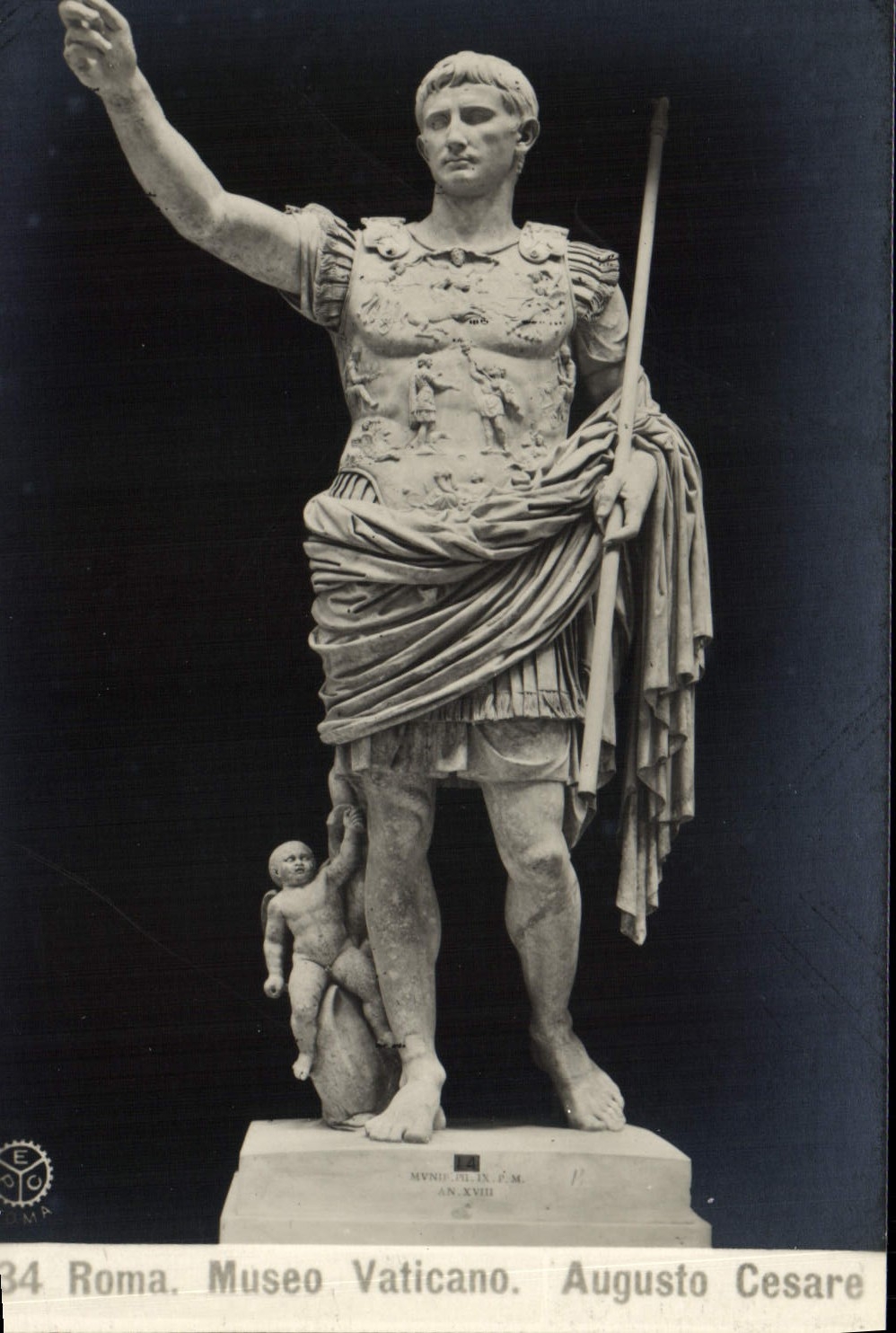 CPA Roma Museo Vaticano Augusto Cesare Julius Cesar