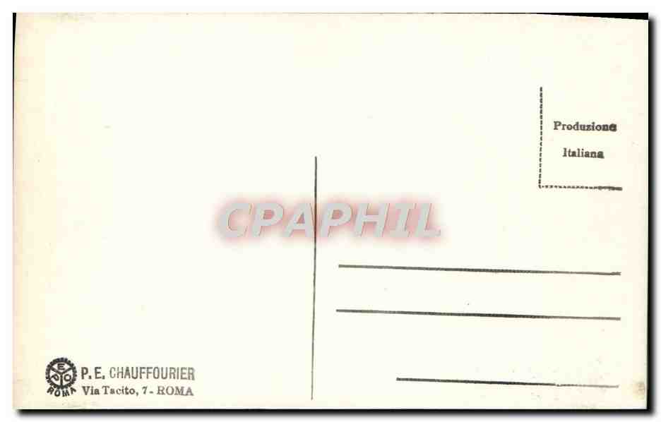 CPA Roma Vaticono Loggie Di Raffaello — Rückseite