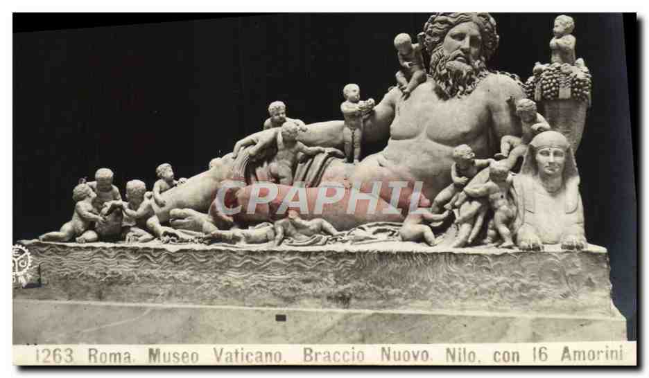 CPA Roma Museo Vaticano Braccio Nuovo Nilo Sphinx