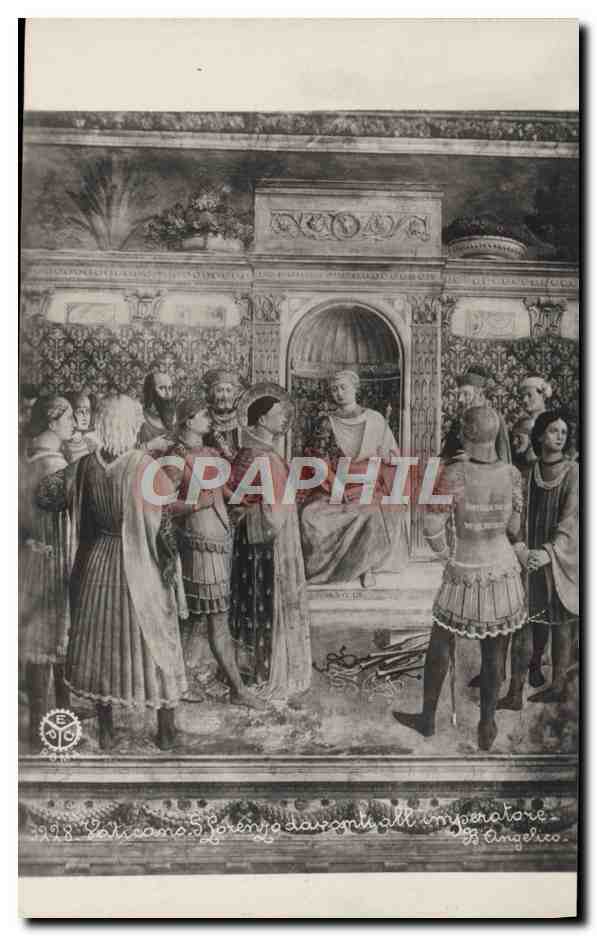 CPA Vaticano Lorenzo davonti all imperatore angelico
