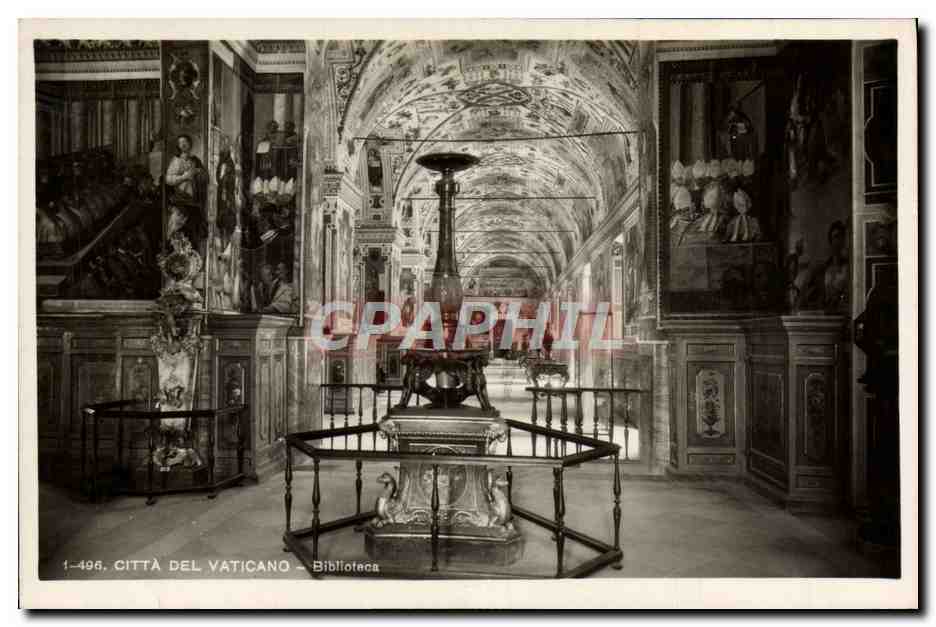 CPA Citta Del Vaticano Bibliotece Bibliotheque