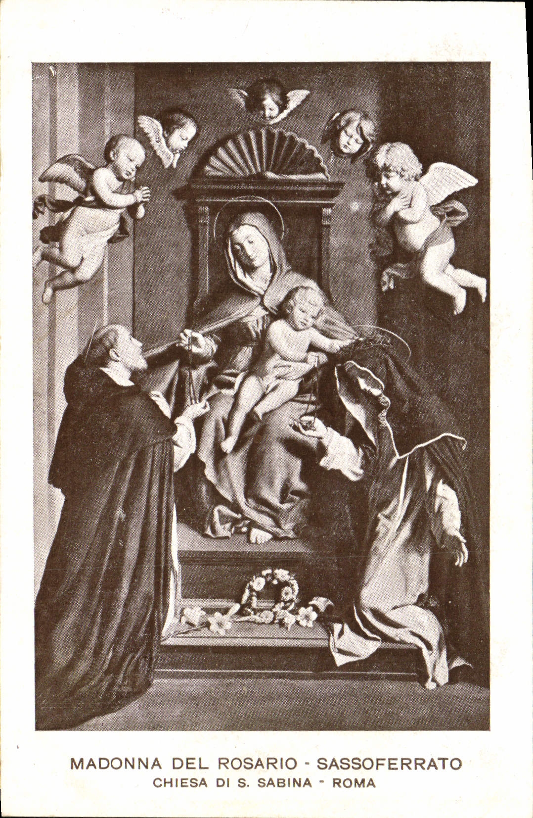 CPA Madonna Del Rosario Sassoferrato Chiesa Di S Sabina Roma