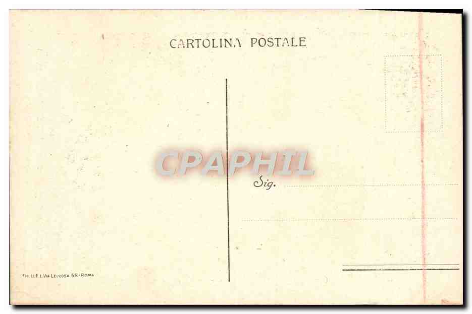 CPA Madonna Del Rosario Sassoferrato Chiesa Di S Sabina Roma — Rückseite