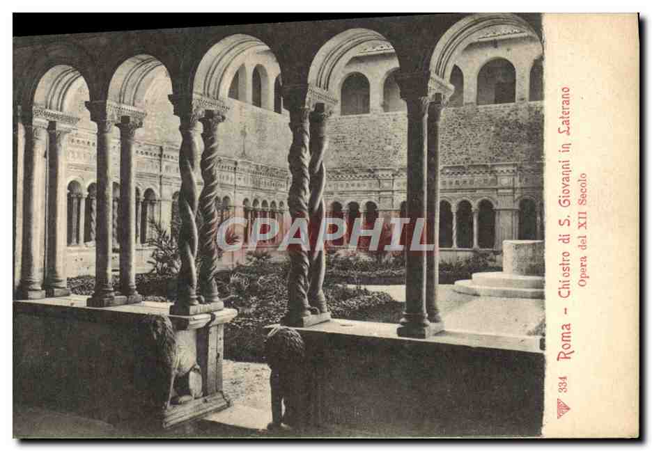 CPA Roma Chiostro Di S Giovanni In Laterano Opera Del XII secolo