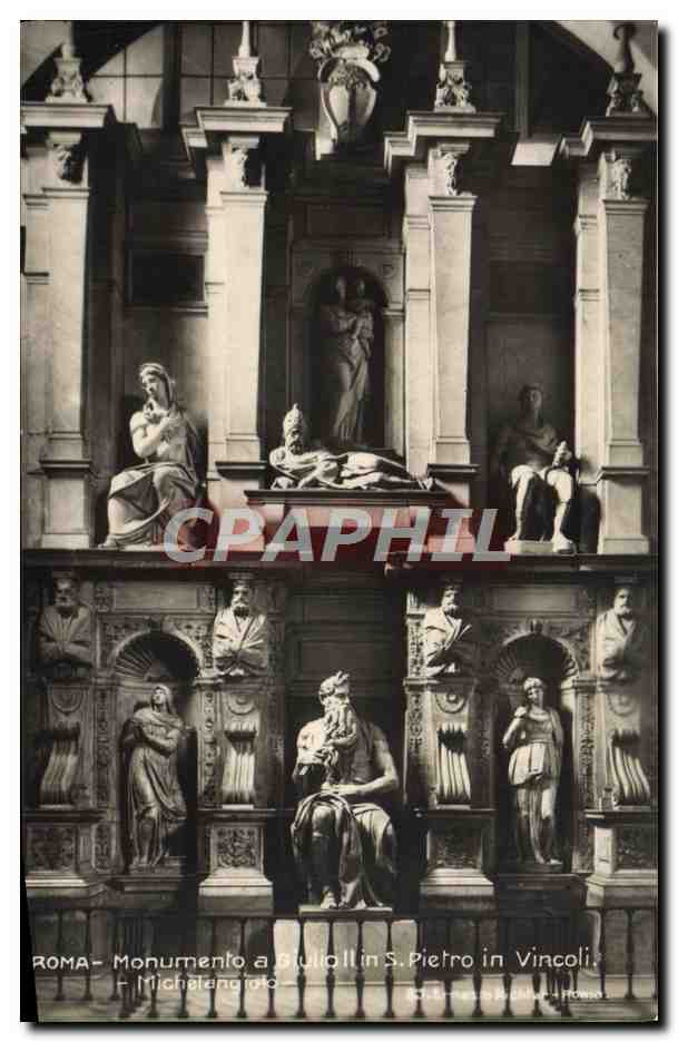 CPA Roma Monumento A Giulio in S pietro in Vincoli Michelangiolo