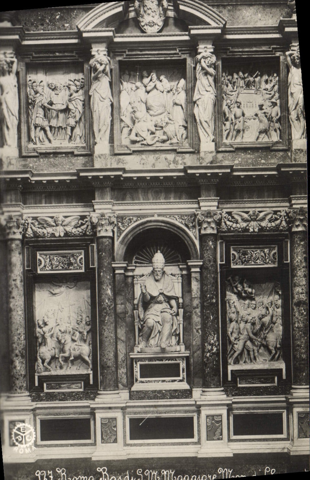 CPA Roma Bas di S M Maggiore Mon di Clemente