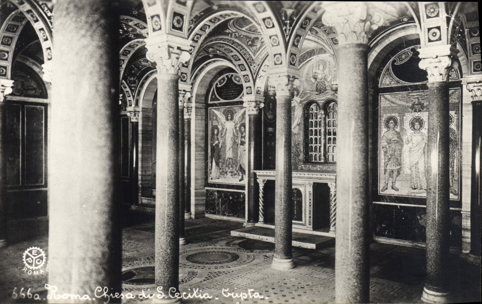 CPA Roma Chiesa di S Cecilia Cripta