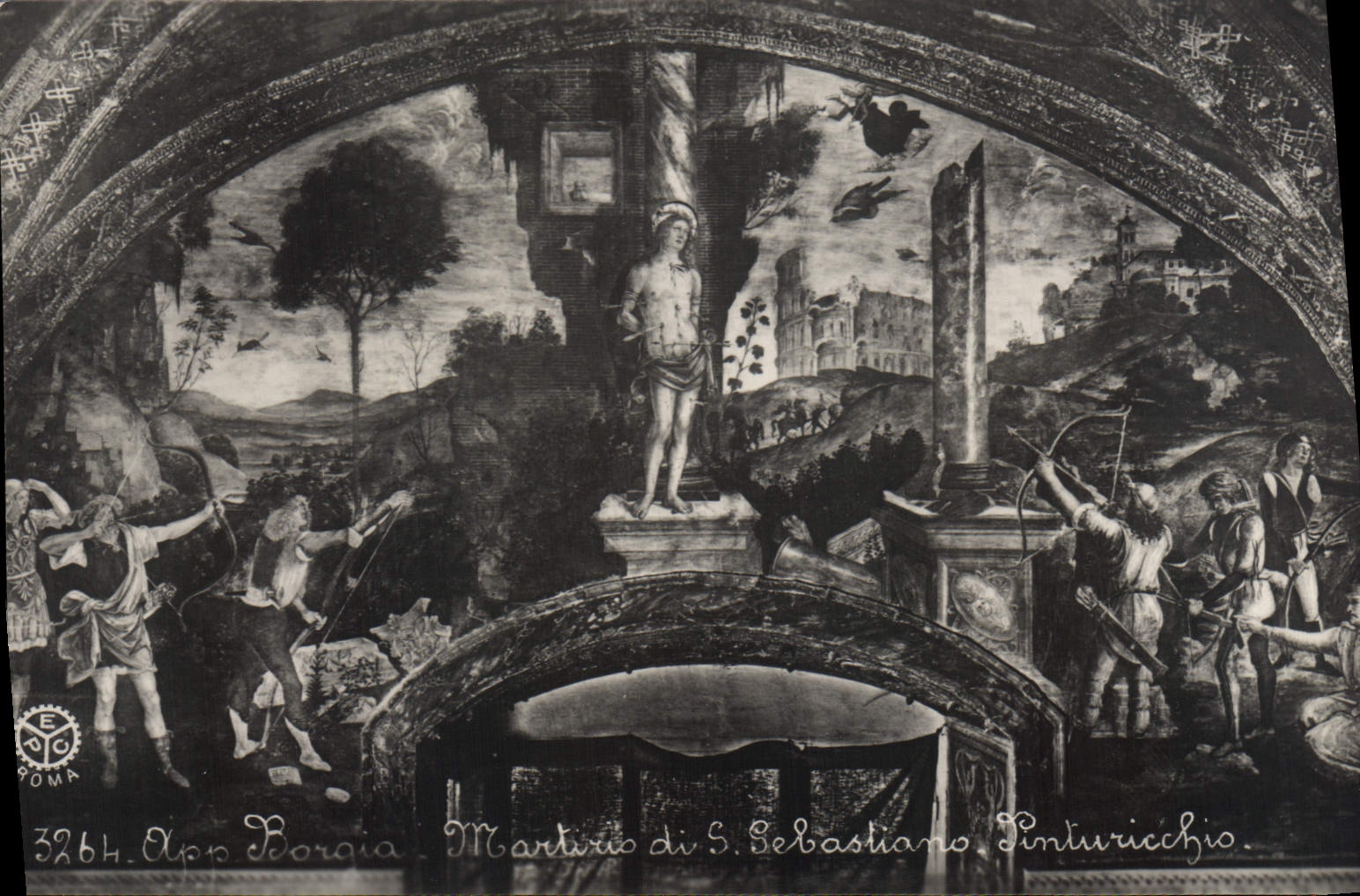 CPA Roma App Borgia Martirio Di S Sebastiano 