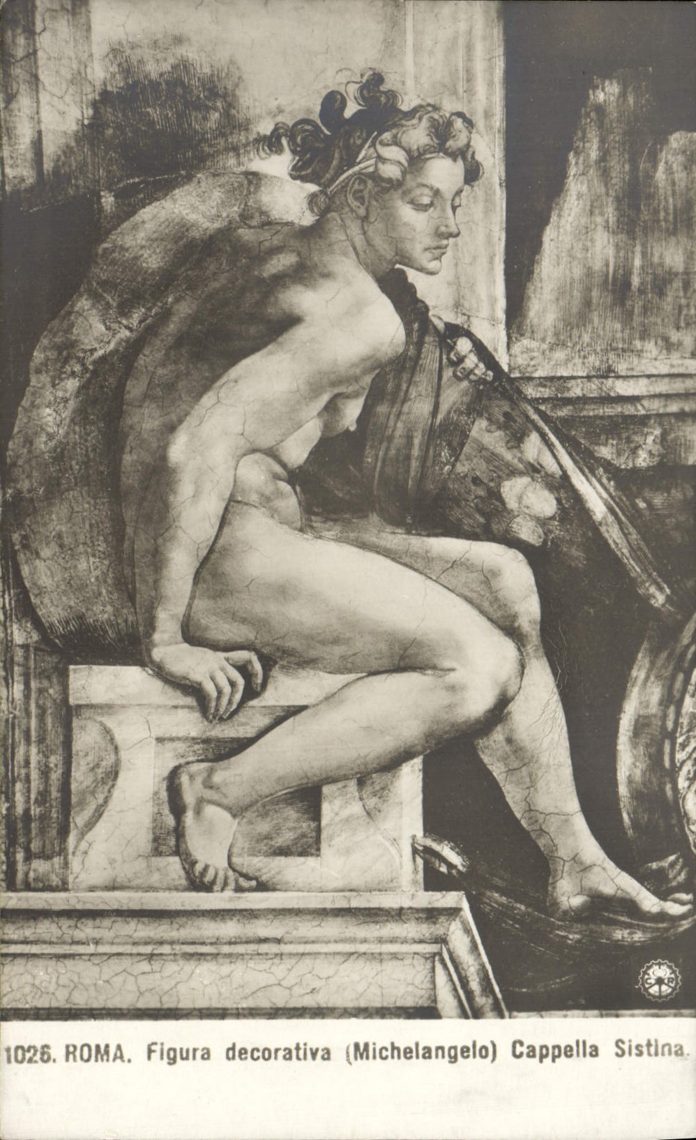 CPA Roma Figura Decorativa Michelangelo Cappella sistina