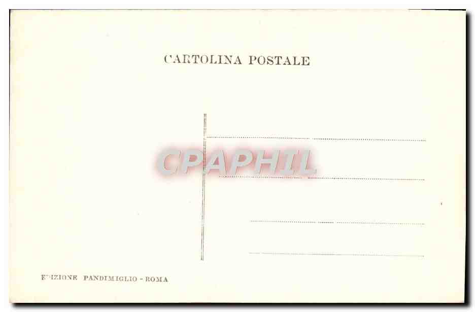 CPA Roma Cappella Sistina Profeta Isaia Michelangelo — Rückseite