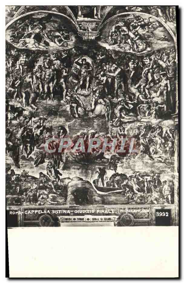 CPA Roma Cappella sistina Giudizio Finale Michelangelo