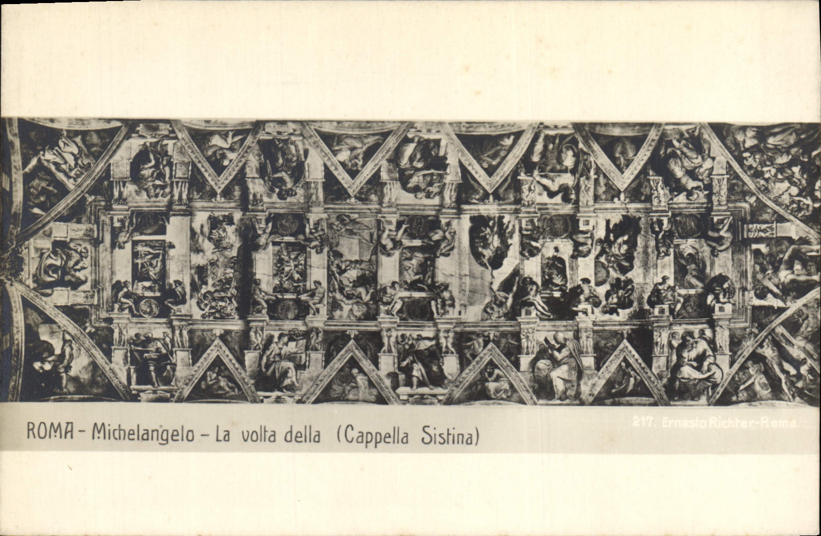 CPA Roma Michelangelo La Volta Della Cappella Sistina